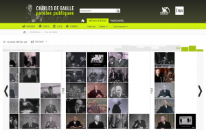 Exemple de fresque : Charles de Gaulle - paroles publiques